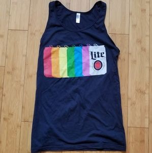 Nwot Rare Rainbow Gay Pride Miller Lite 